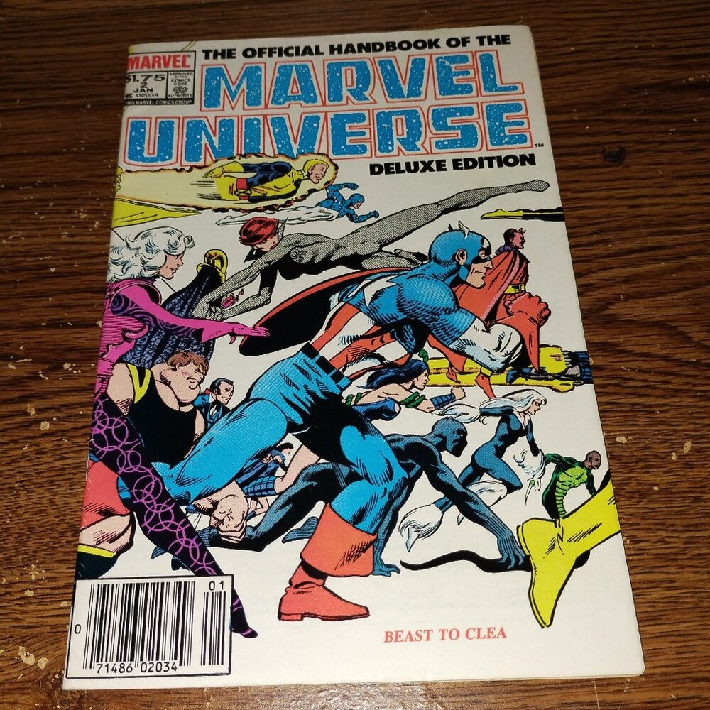Official Handbook of Marvel Universe Deluxe #2 Beast to Clea (Jan. 1986)